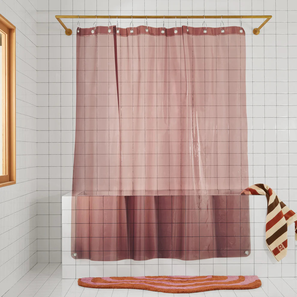 Sun Shower Curtain- Rose