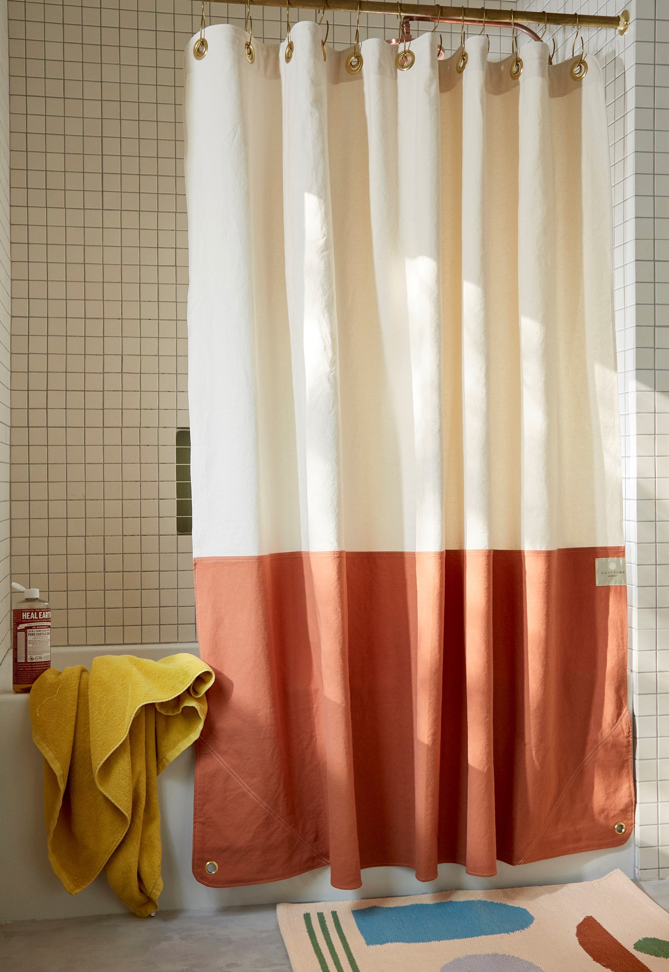 Orient Shower Curtain- Clay