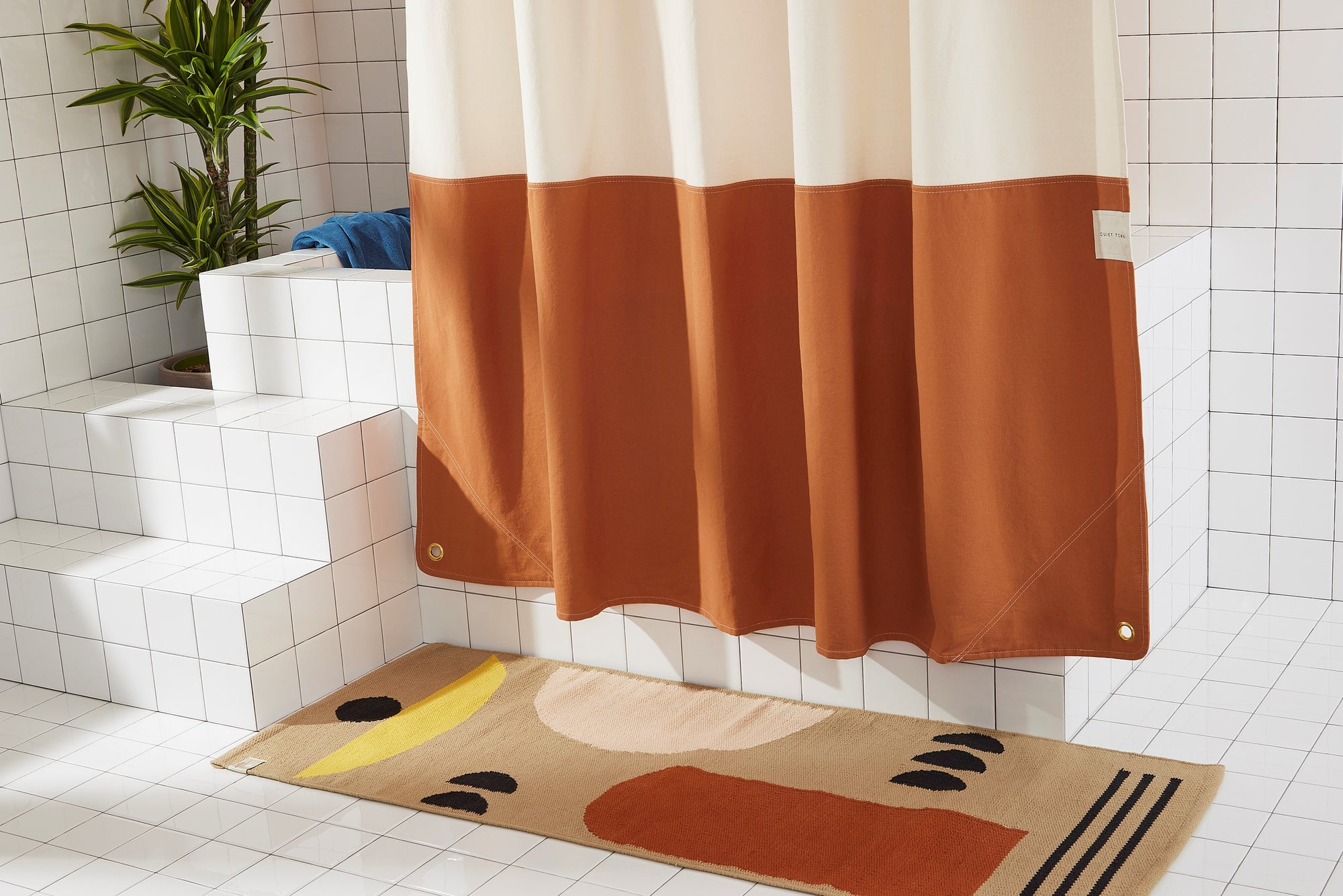 Orient Shower Curtain- Clay