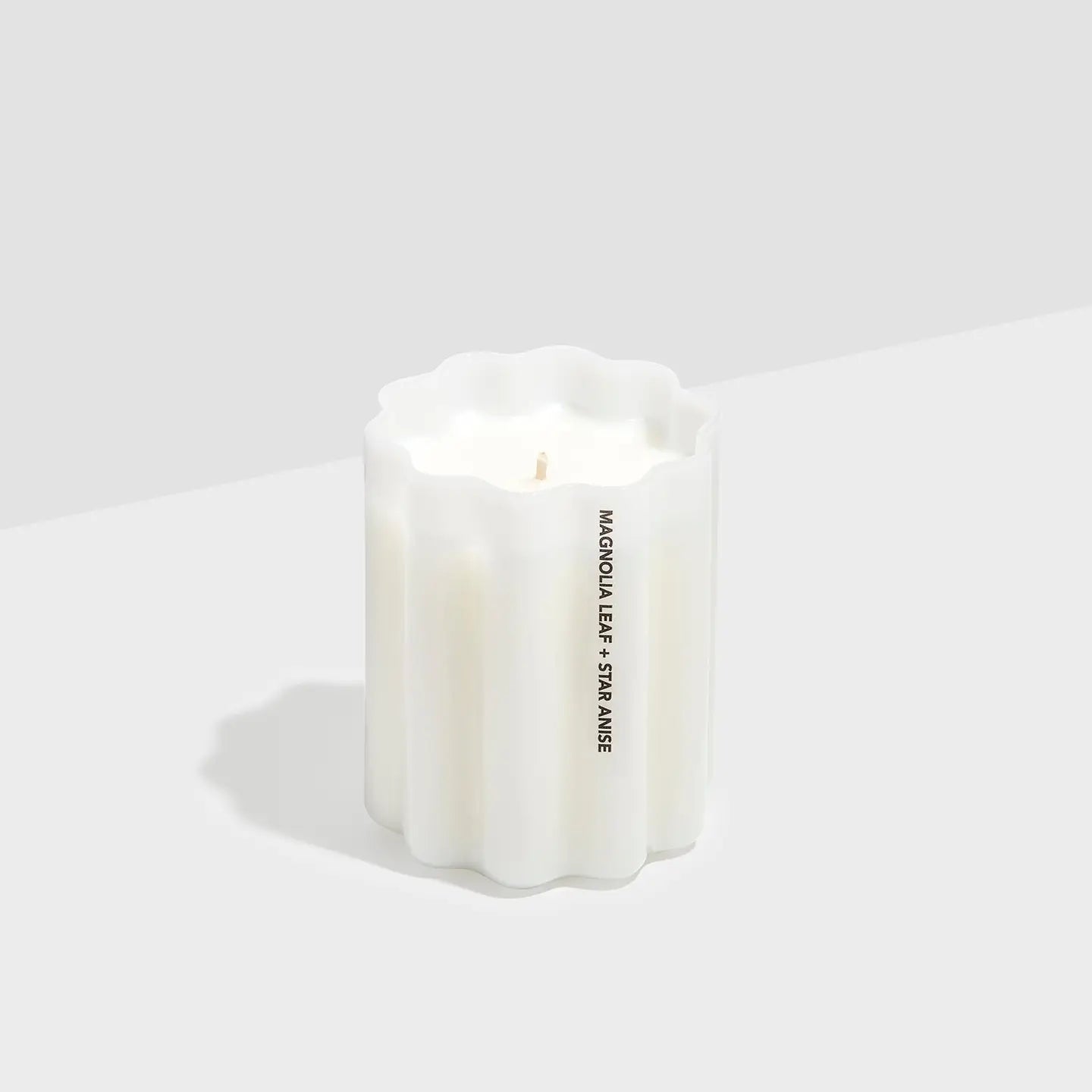 Wave Candle- Magnolia Leaf + Star Anise
