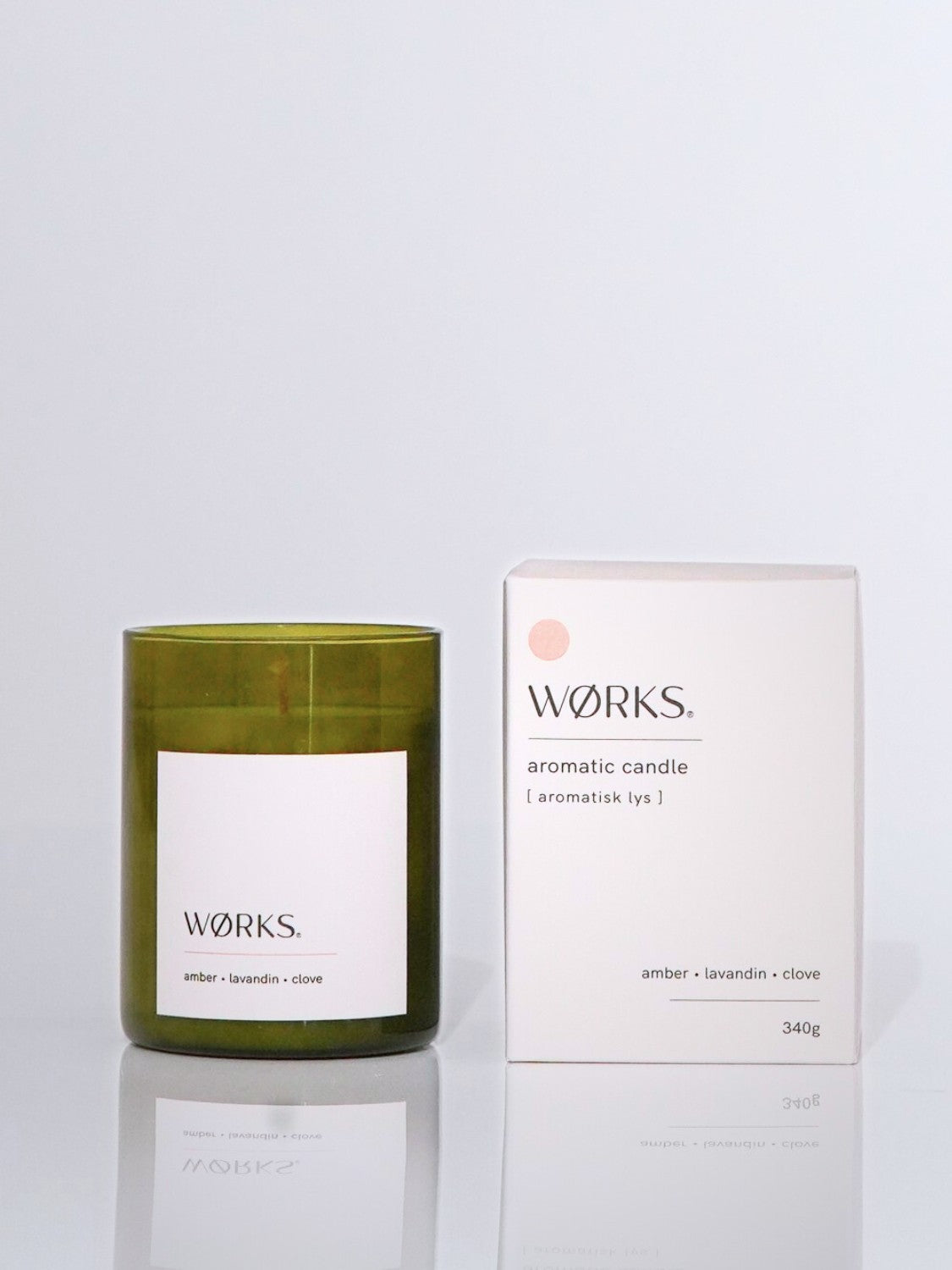 Aromatic Candle- Amber, Lavandin, Clove 340g