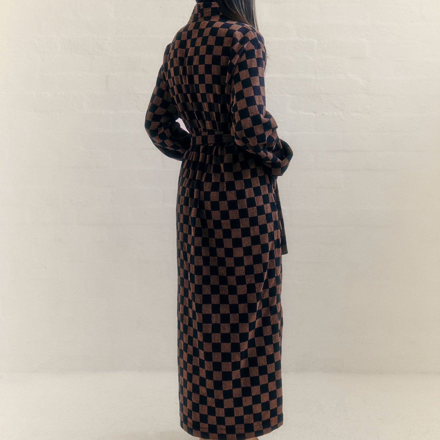 Sulis bath robe- Tabac/Noir