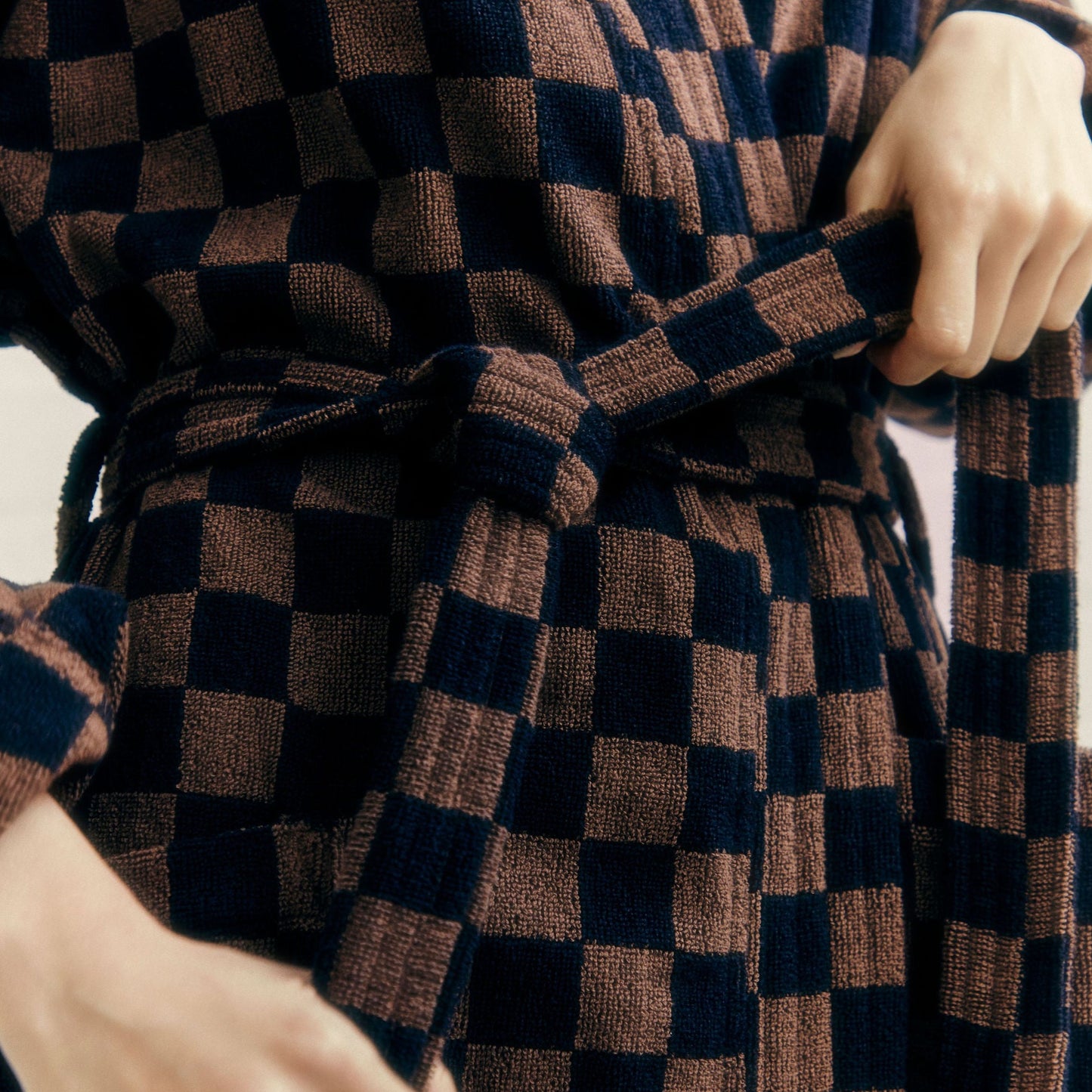 Sulis bath robe- Tabac/Noir