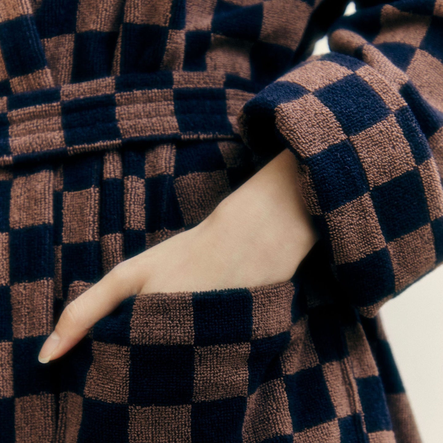 Sulis bath robe- Tabac/Noir