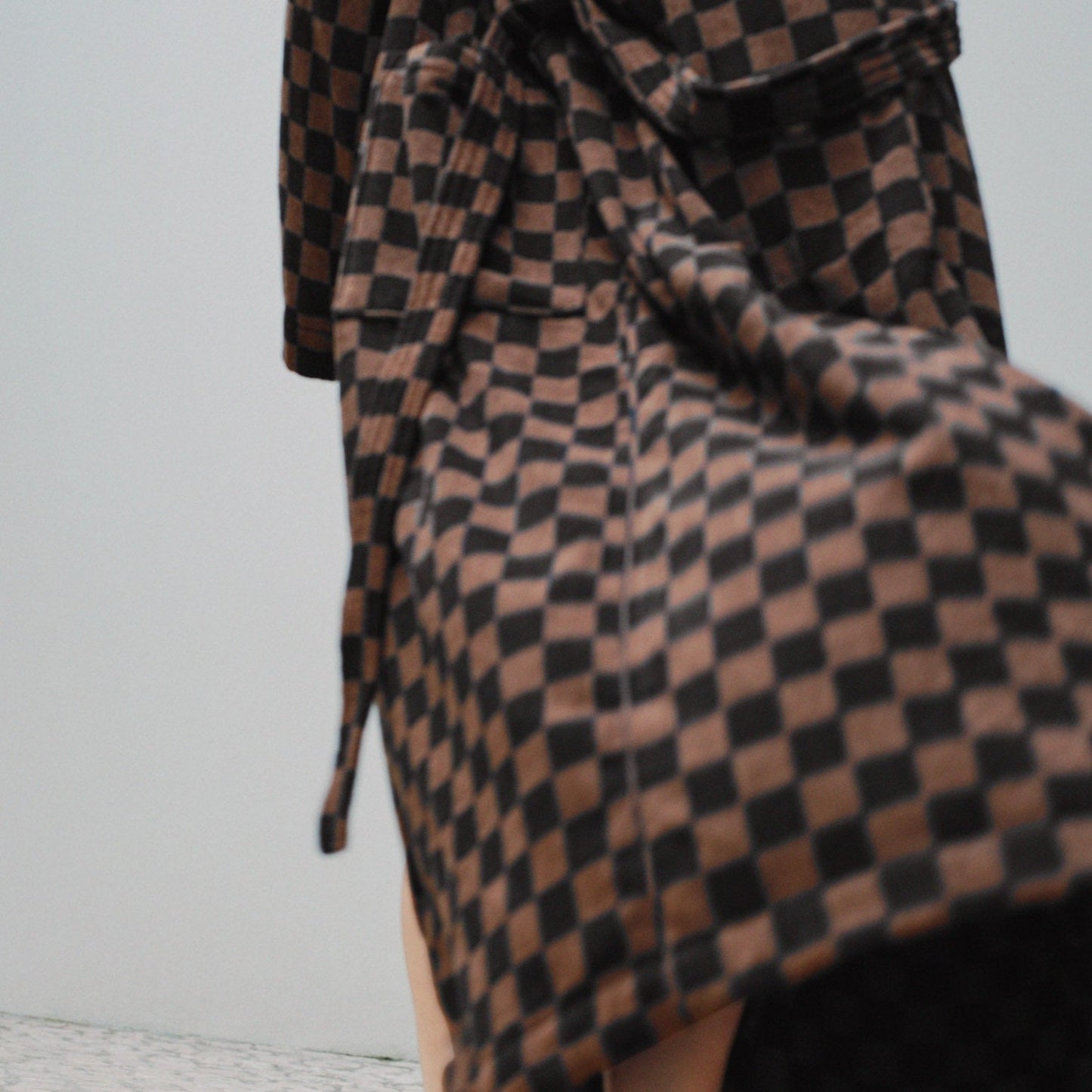 Sulis bath robe- Tabac/Noir