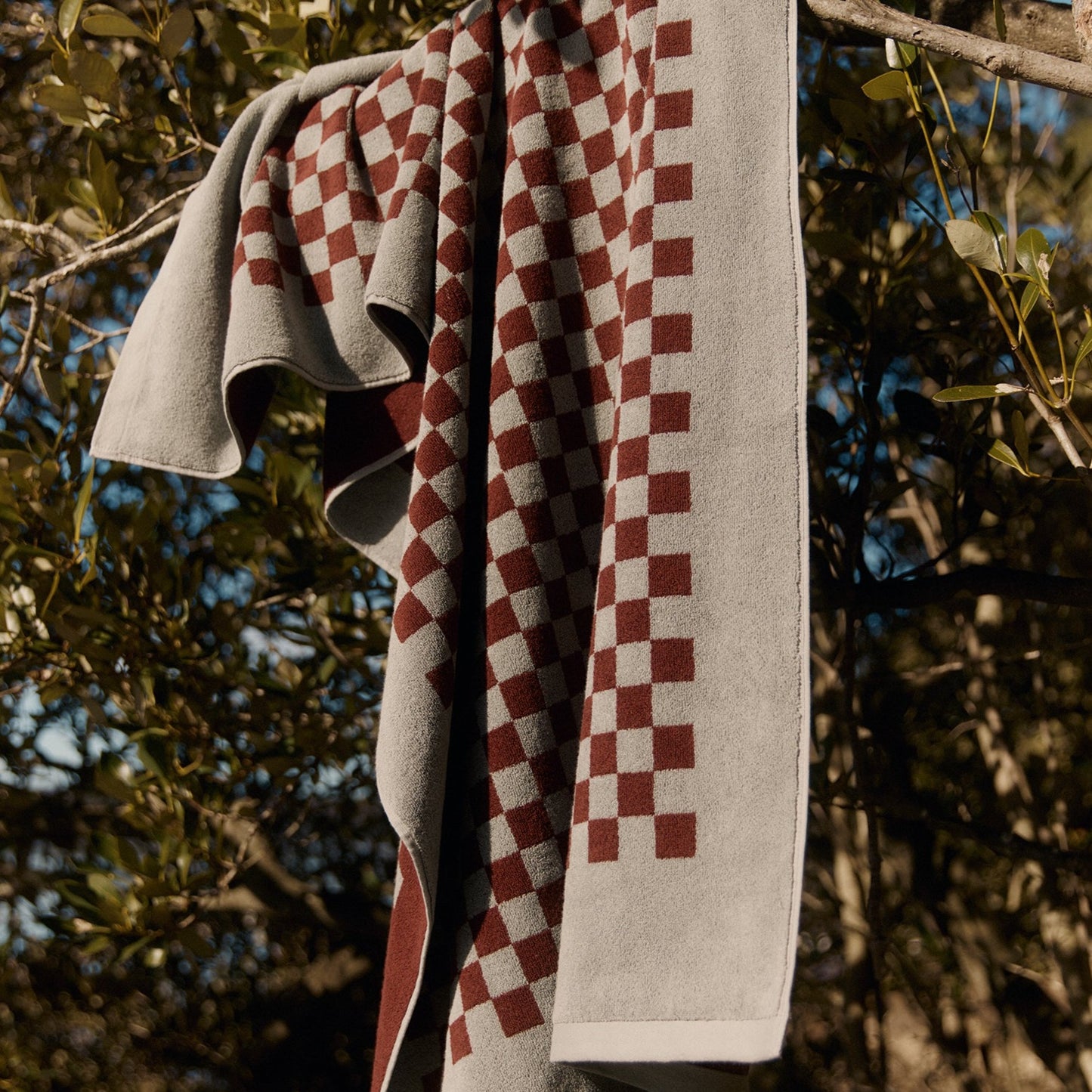 Roman Pool Towel- Cement & Rhus