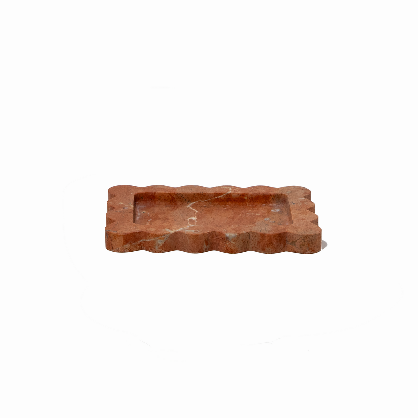 Palazzo Small Scalloped Tray- Rosso Alicante