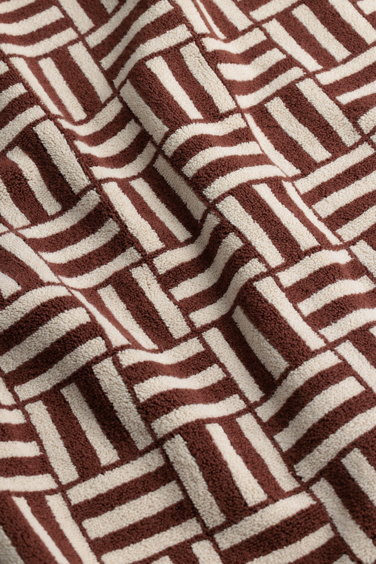 Saroma Bath Mat- Mudbrick & Crème