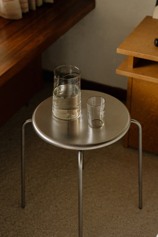Petit Rond Stool- Stainless Steel