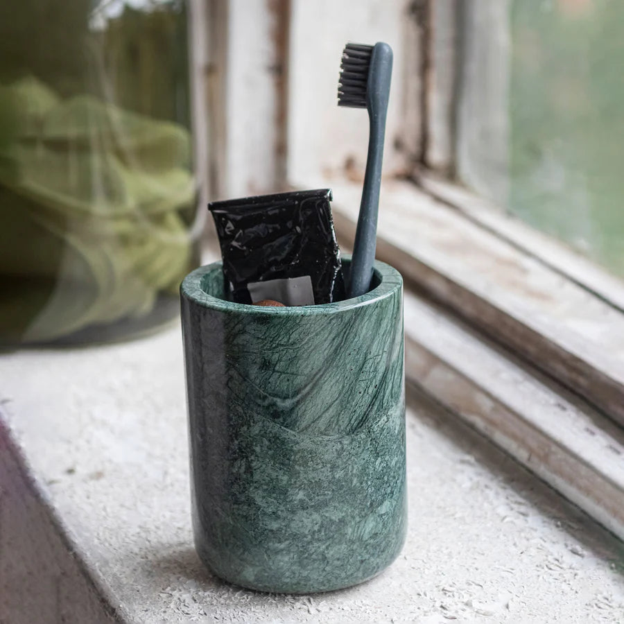 Marble Toothbrush Holder- Dark Forest