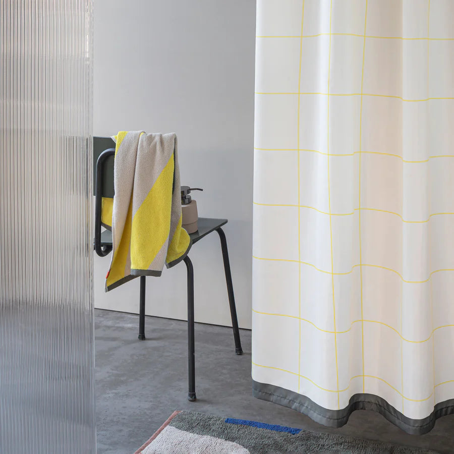 Mesh Shower Curtain- Yellow
