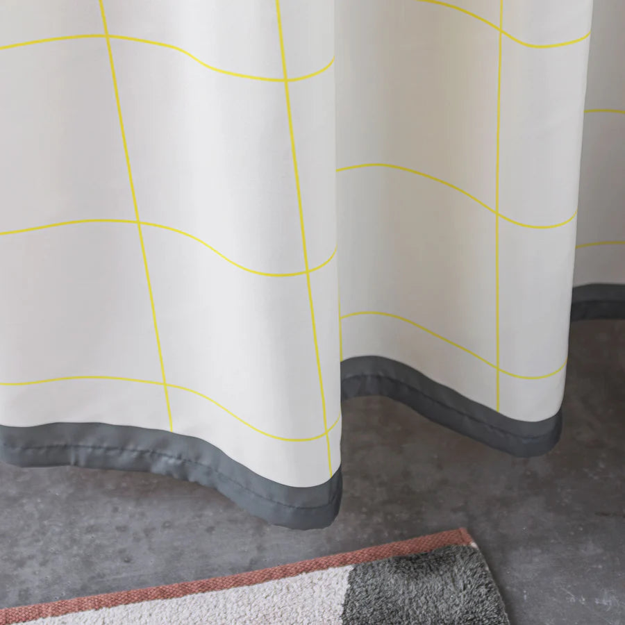 Mesh Shower Curtain- Yellow