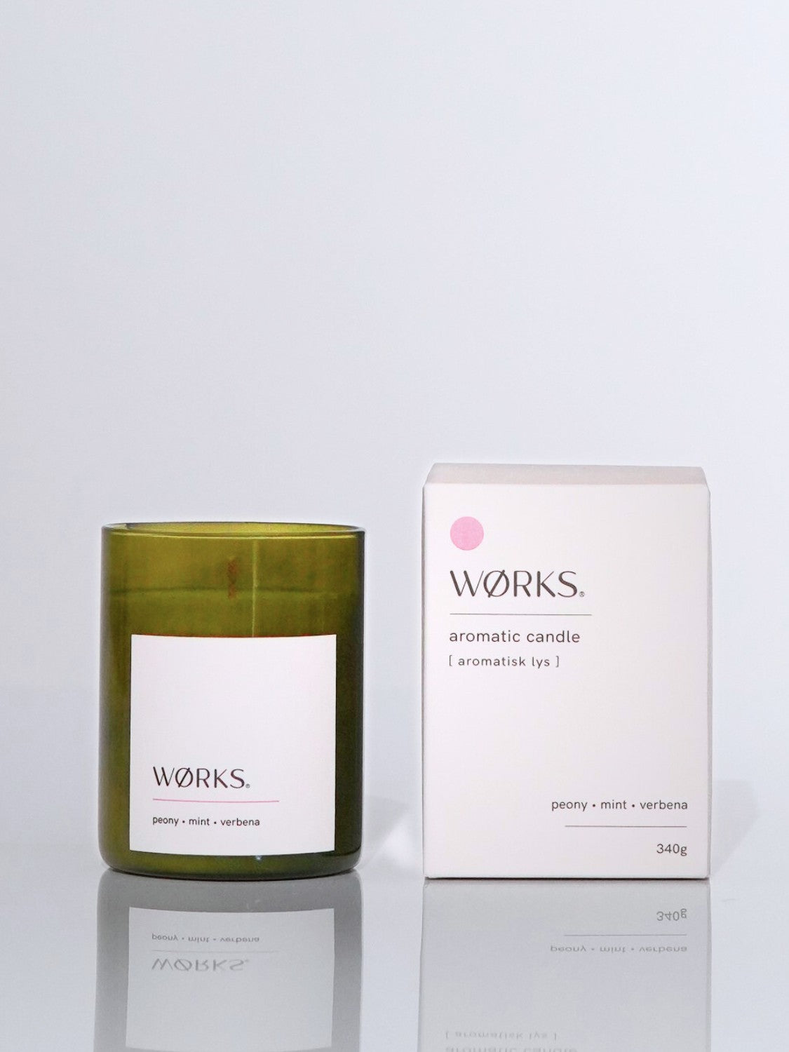 Aromatic Candle- Peony, Mint, Verbena 340g