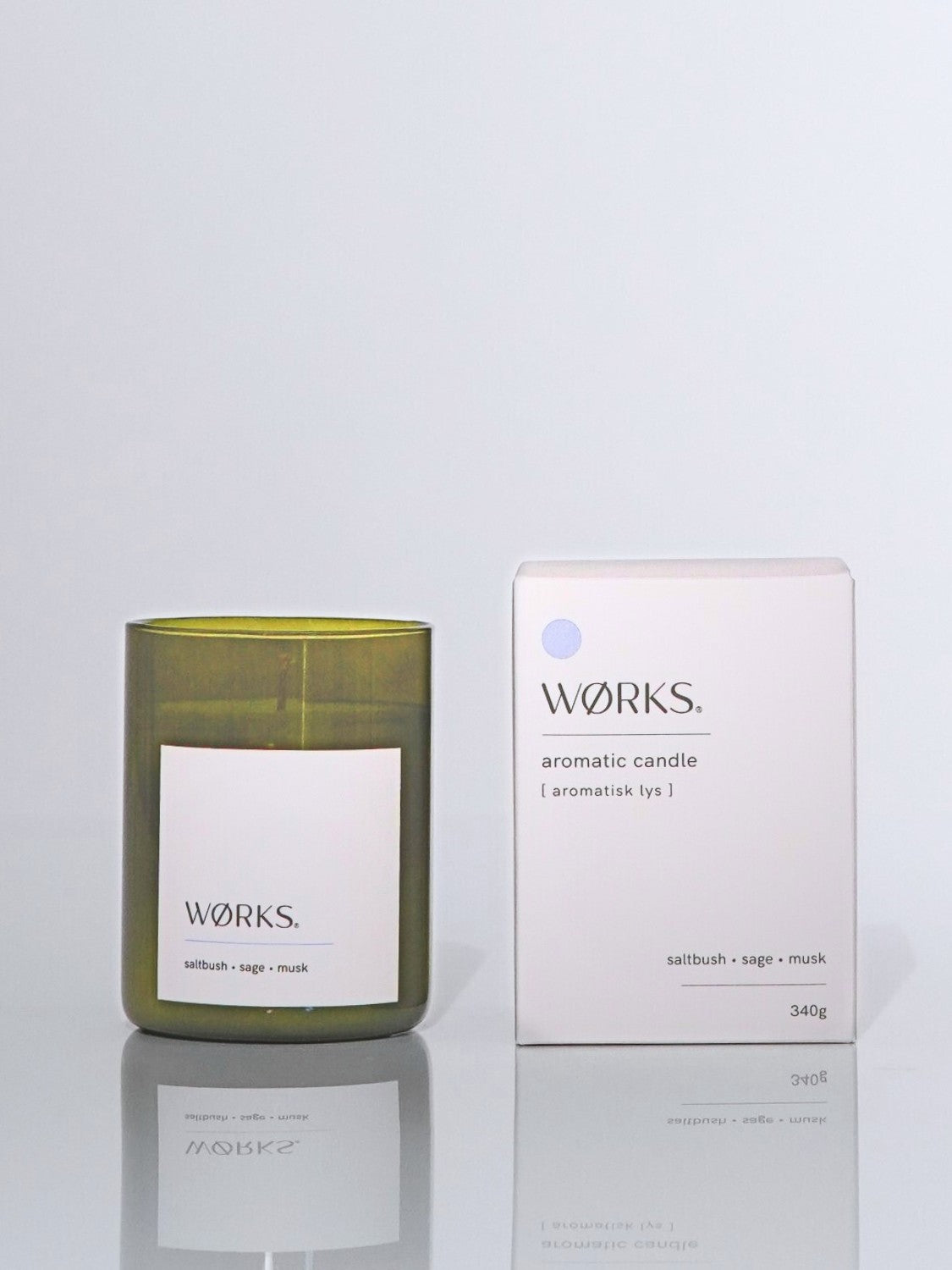 Aromatic Candle- Saltbush, Sage, Musk 340g