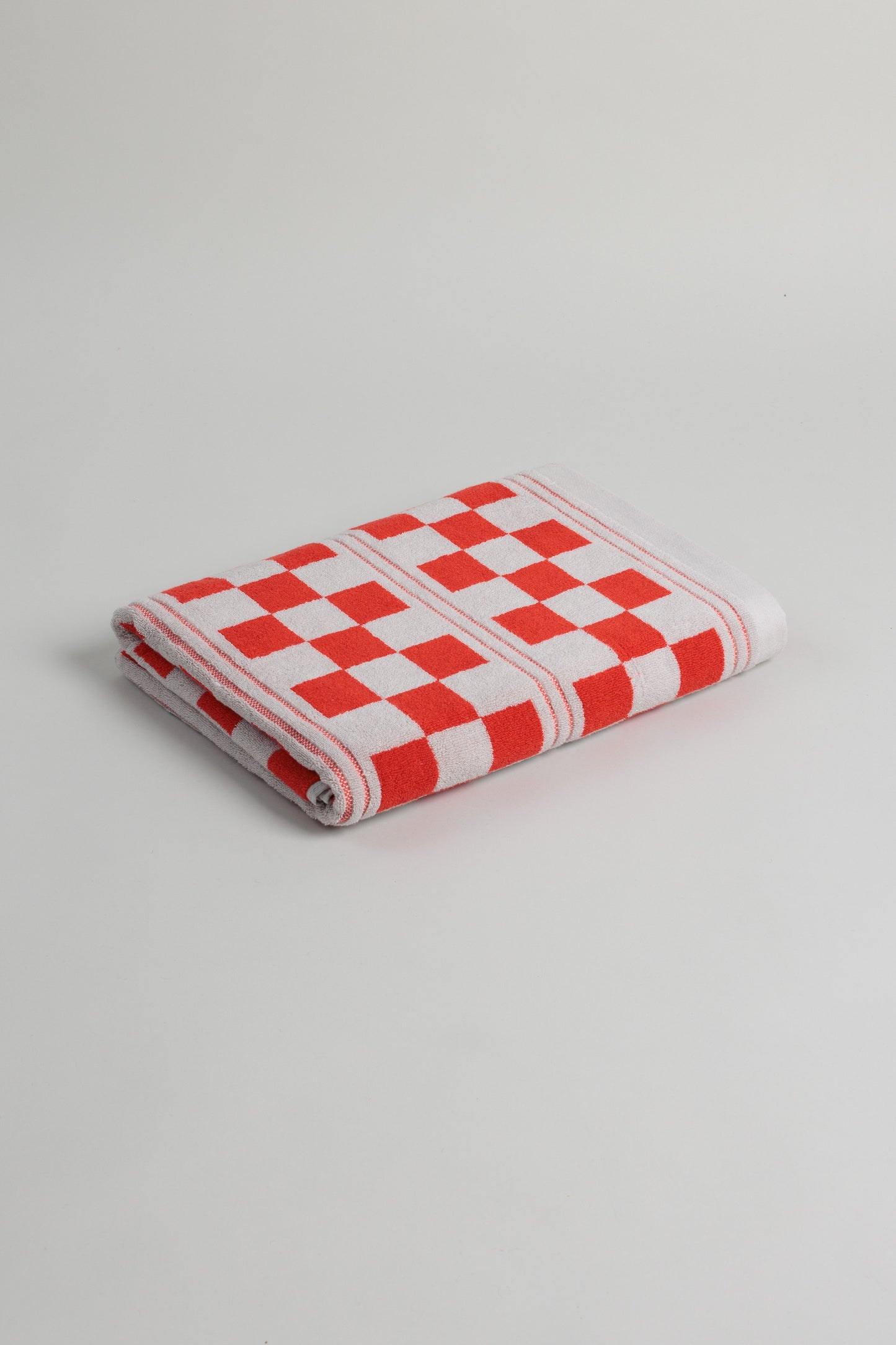 Busby Pool Towel- Cloud & Ranch Red