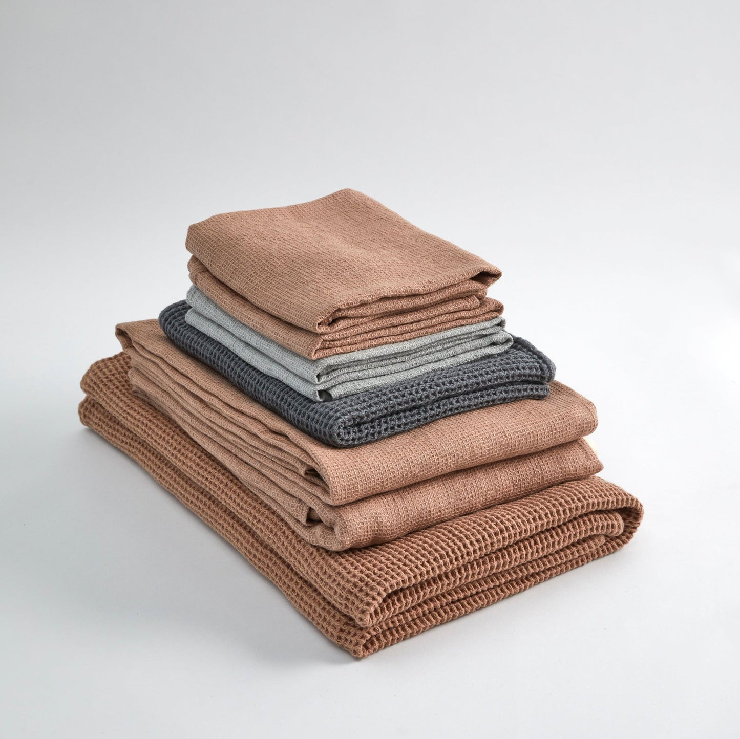 Waffle Hand Towel- Moka