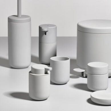 Ume Jar with Lid- Soft Grey