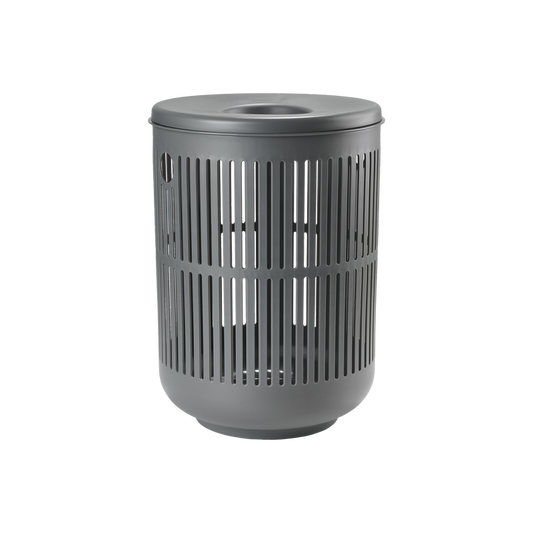 Ume Laundry Basket w/ Lid- Grey