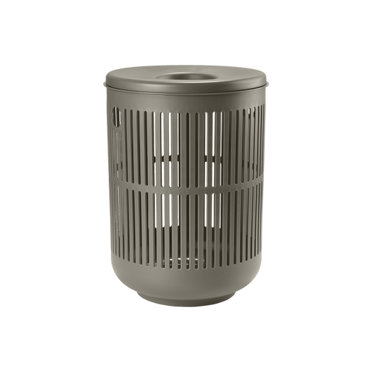 Ume Laundry Basket w/ Lid- Taupe