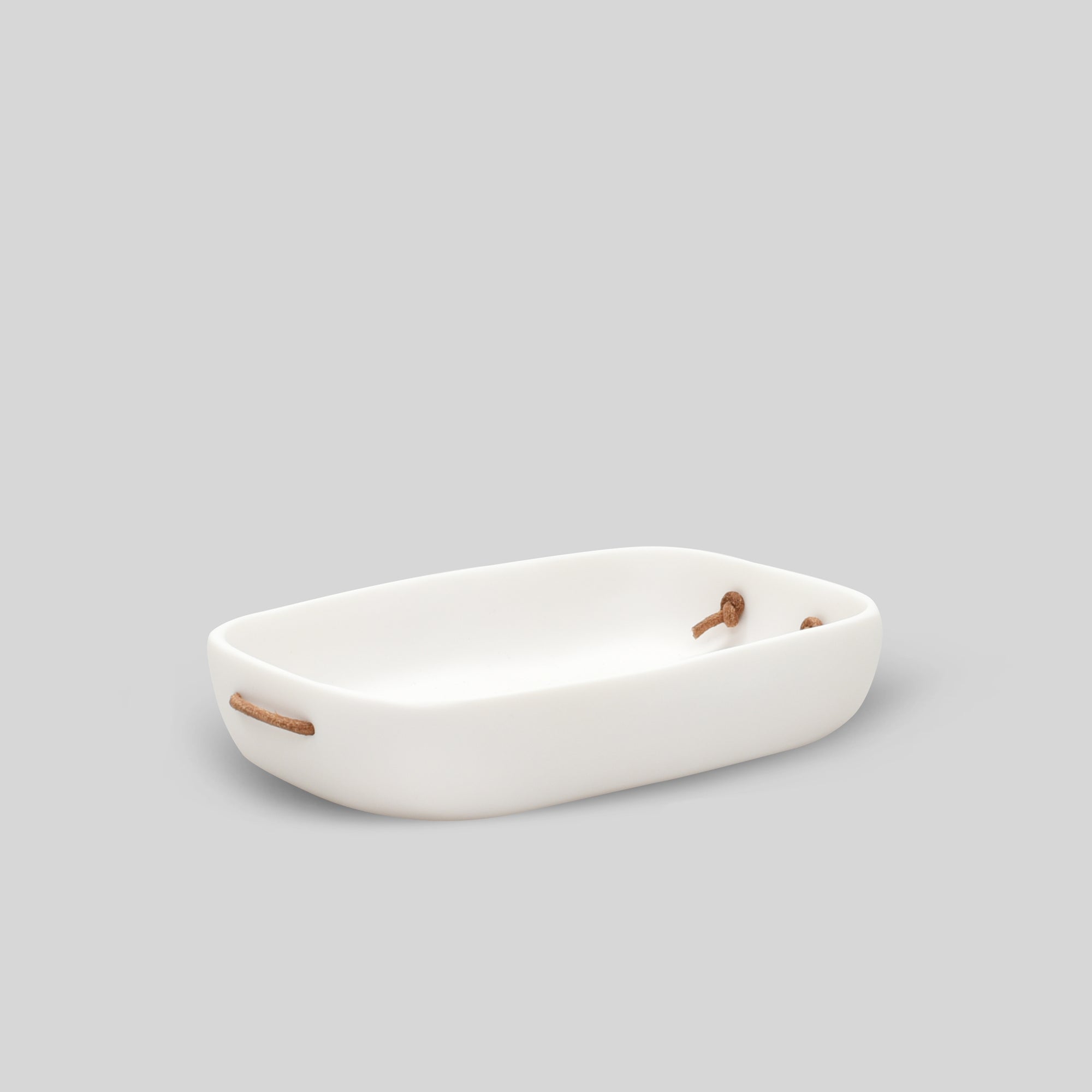Water Bath Guest Towel Tray- White