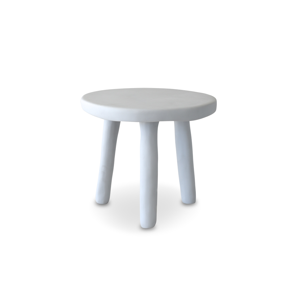 Sculpt Milking Stool- Cement