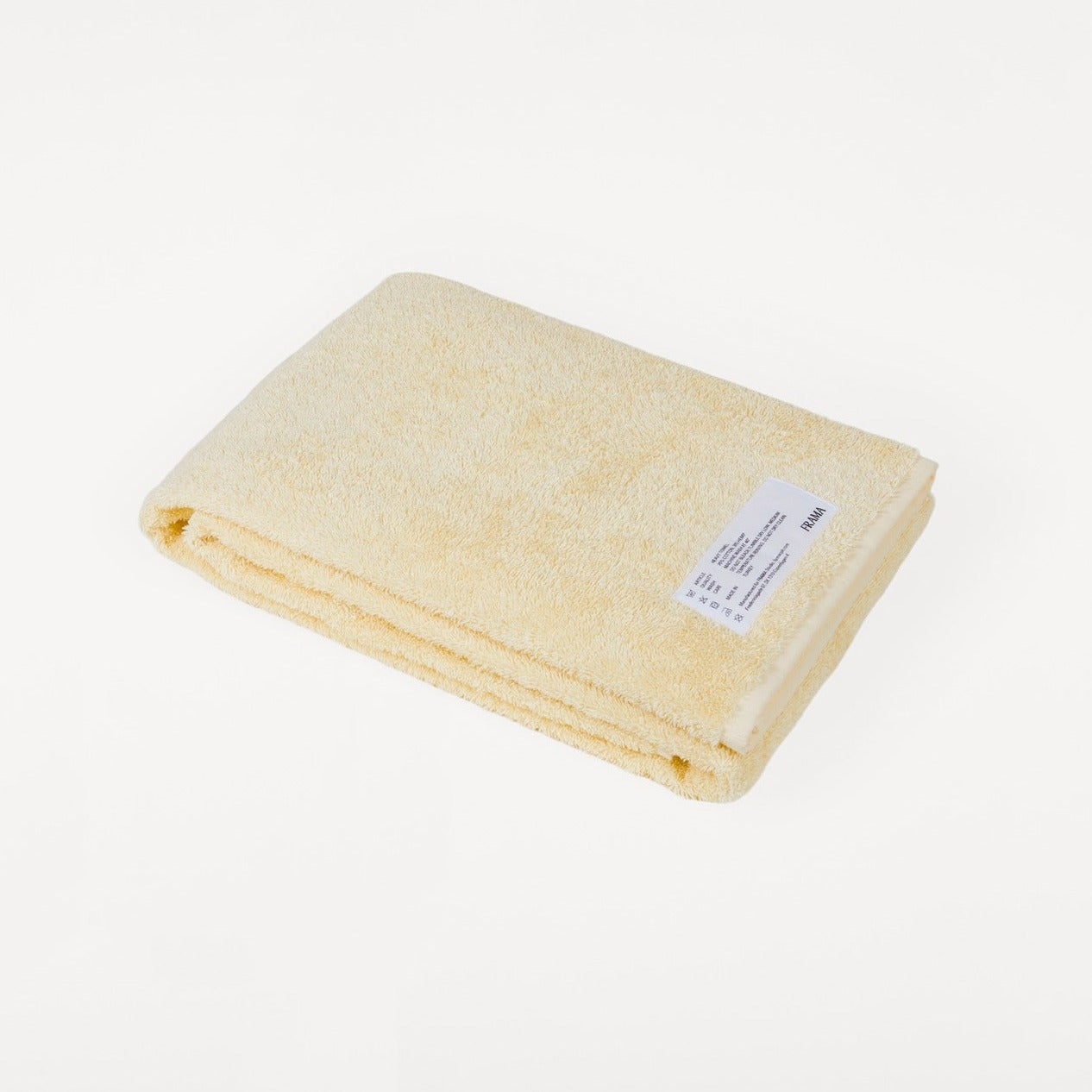Heavy Bath Towel- Pale Yellow
