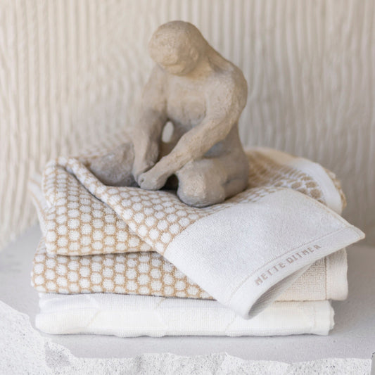 GRID Hand Towel- Sand (2 pcs)