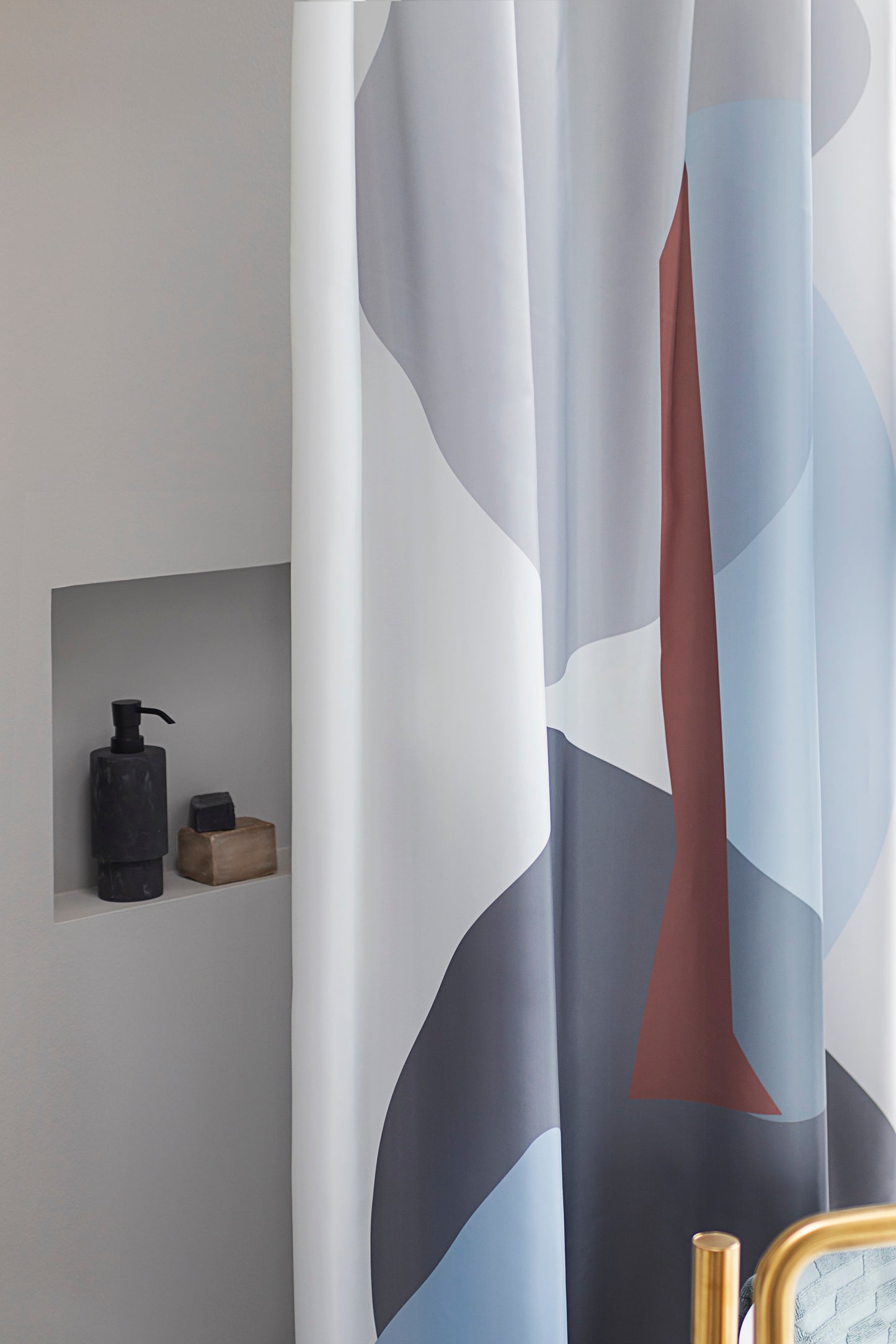 Gallery Shower Curtain- Light Grey