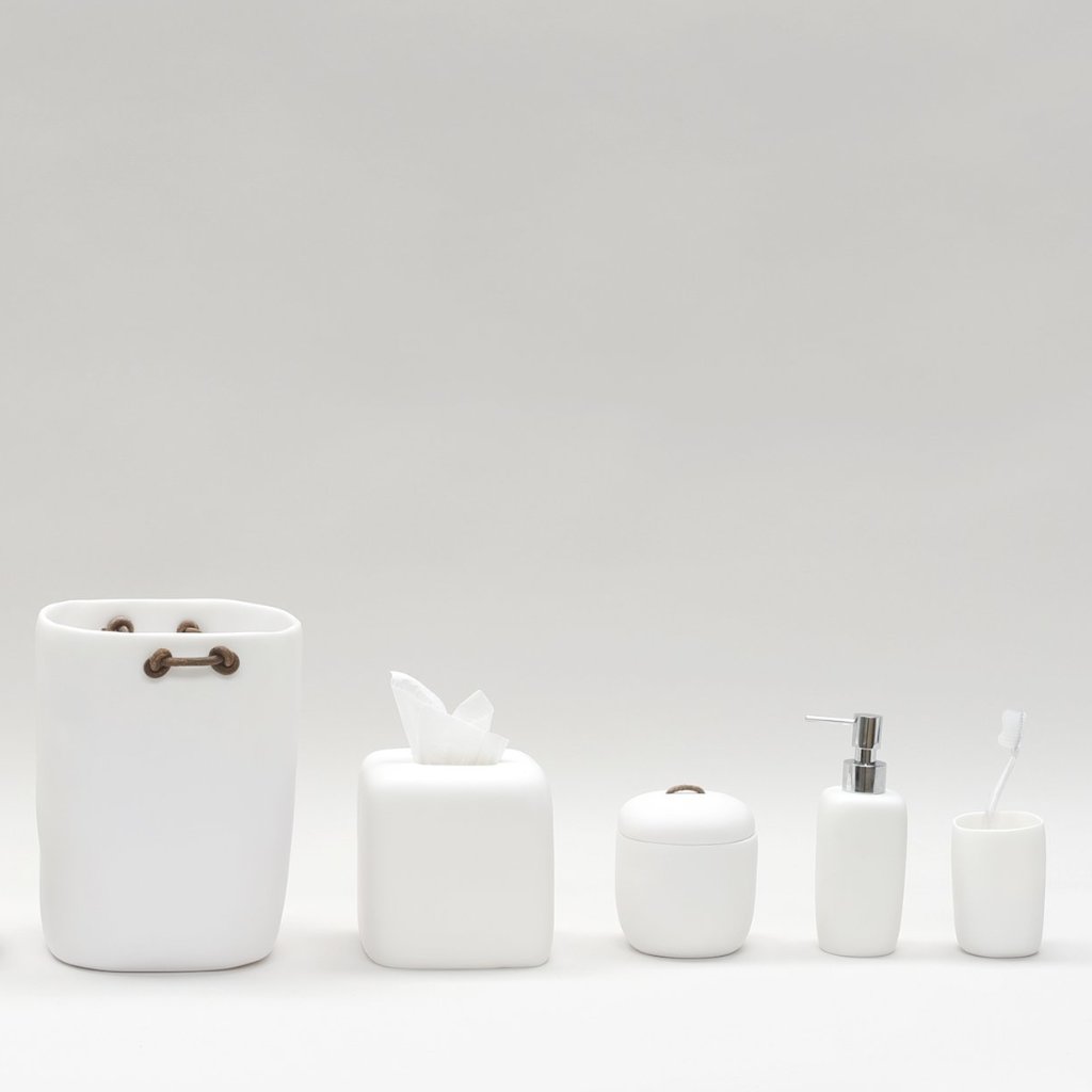 Cuadrado Lidded Box- White