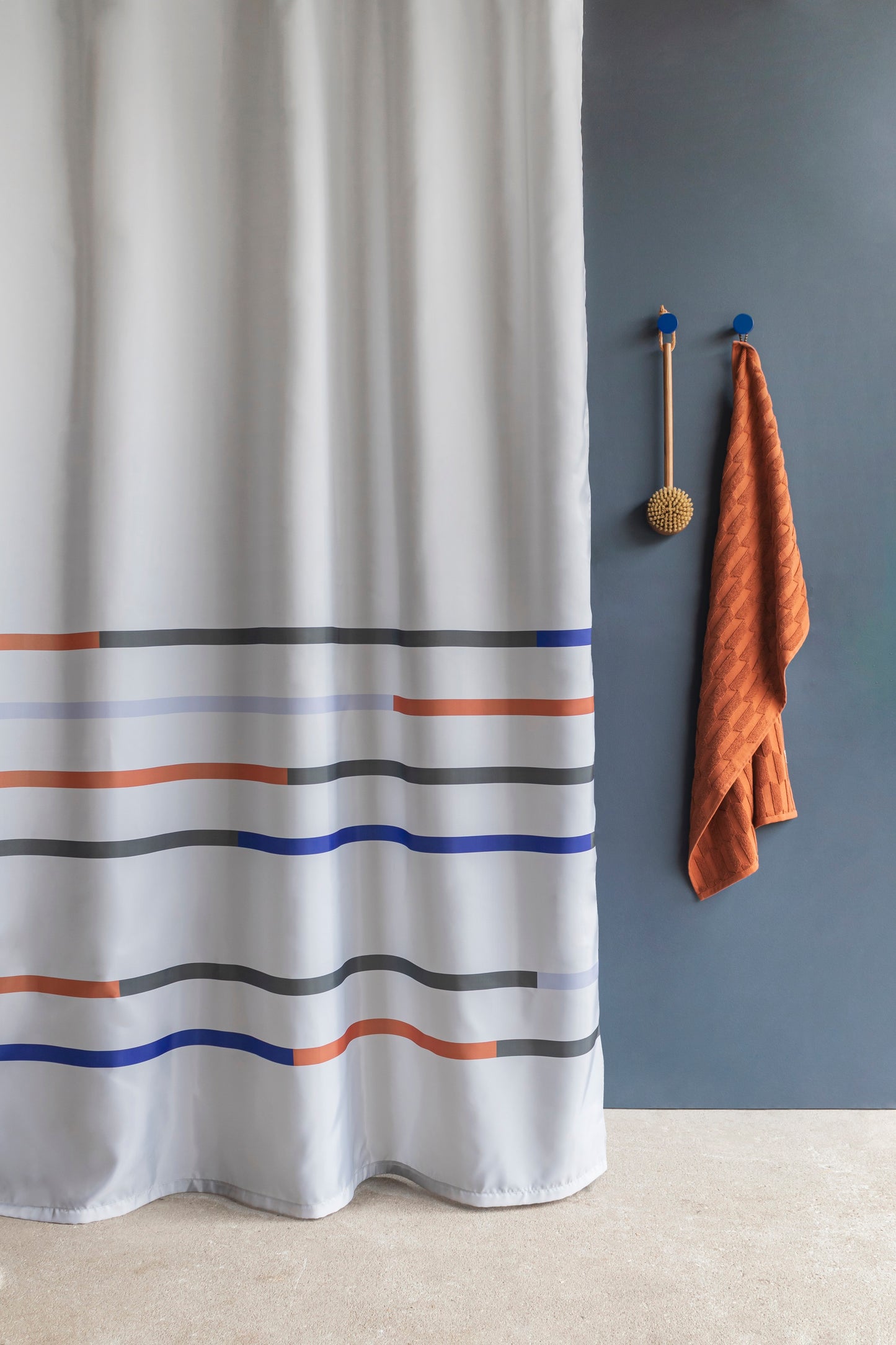 Mikado Shower Curtain- Light Grey