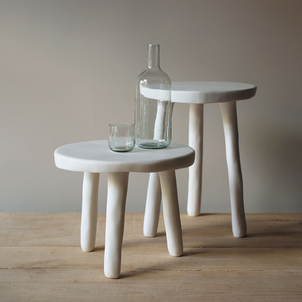 Sculpt Milking Stool- White