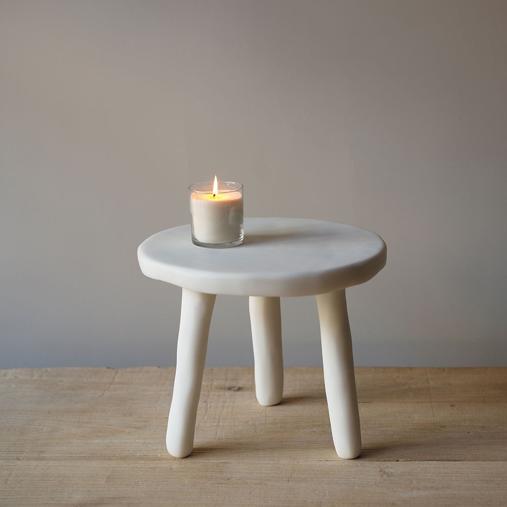 Sculpt Milking Stool- White