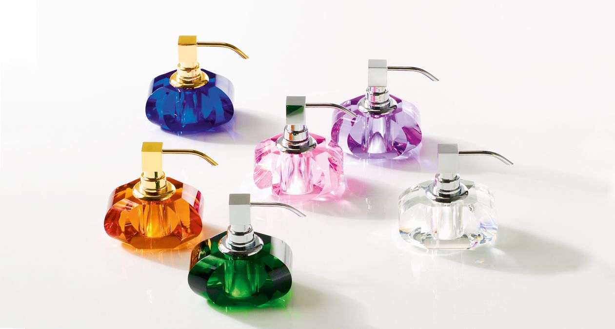 Kristall Soap Dispenser- Clear/Chrome