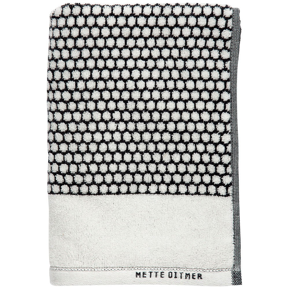 GRID Hand Towel- Black/Off-White (2 pcs)