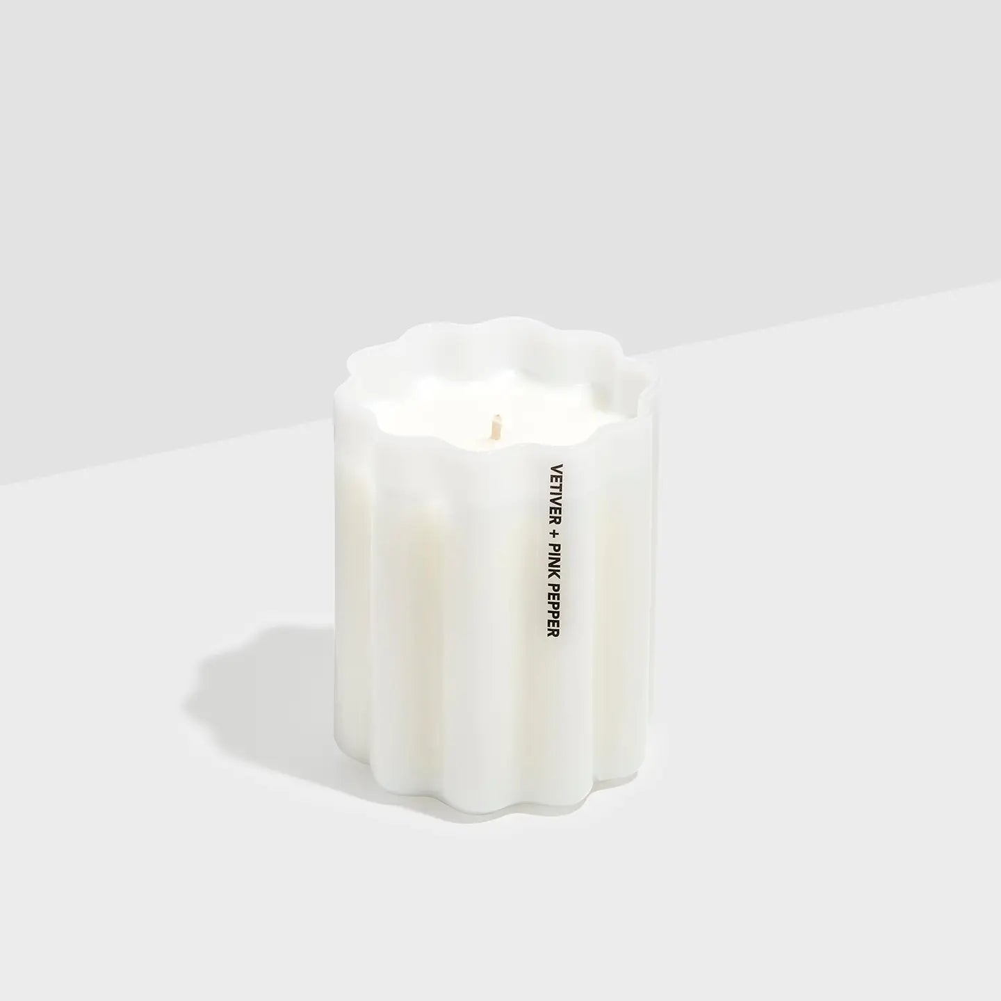 Wave Candle- Vetiver + Pink Pepper