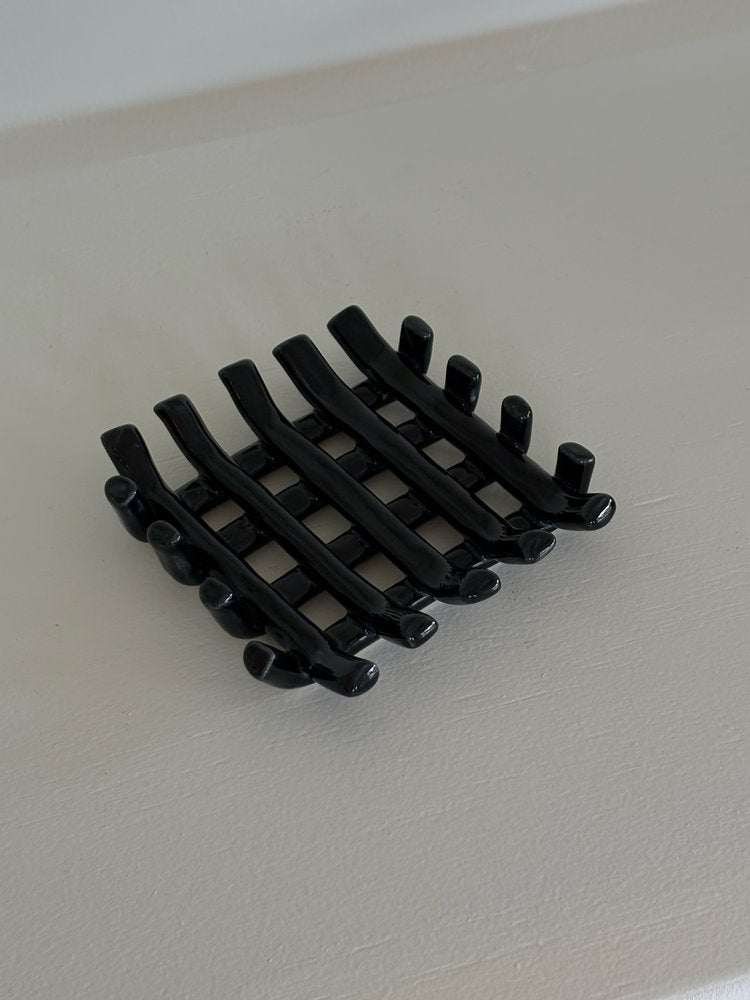 Grid Soap Dish- Gossip Black