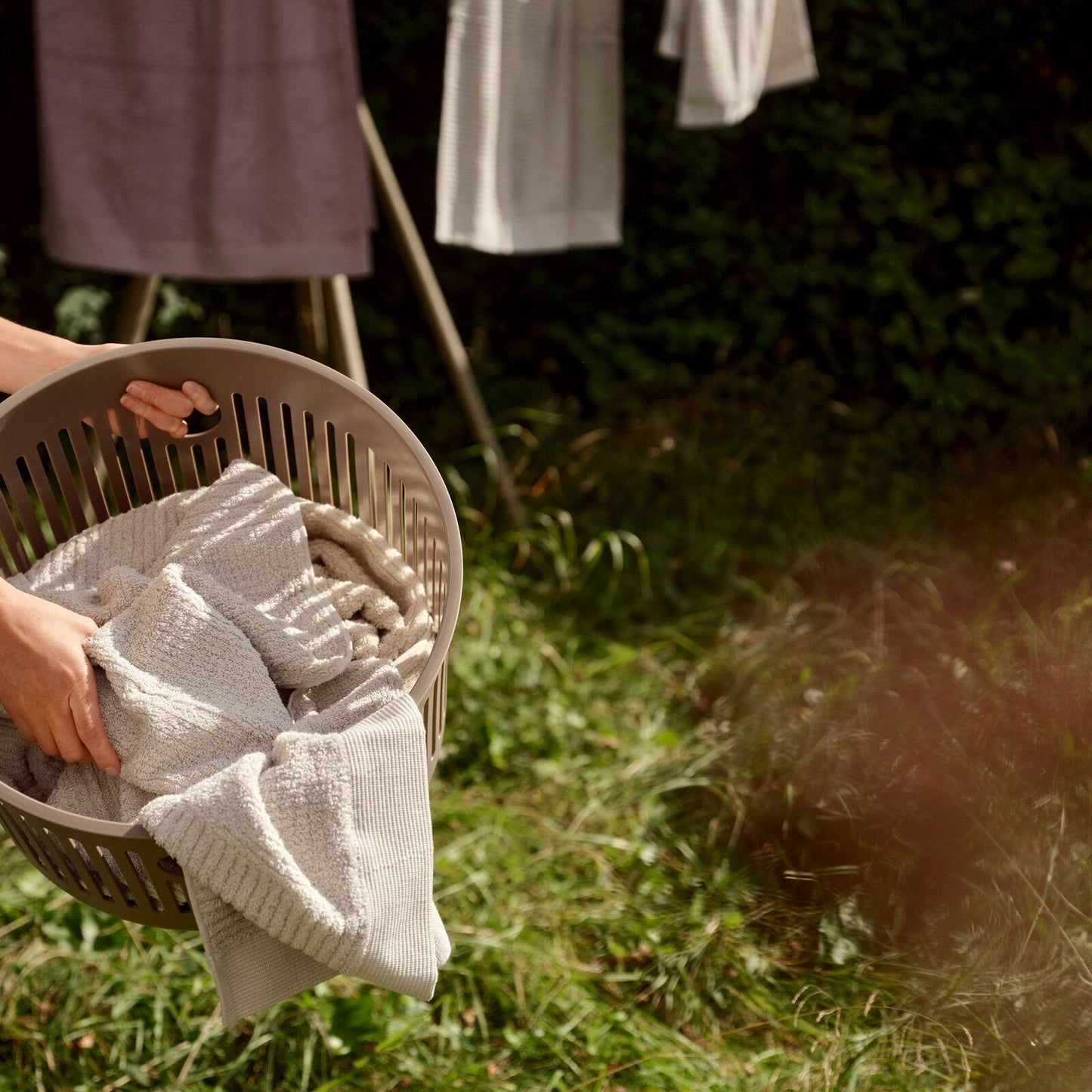 Ume Laundry Basket, Small- Taupe