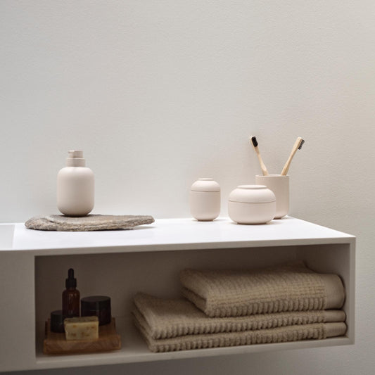 Sensu Jar w/ Lid- D10 x H7.5cm- Sand