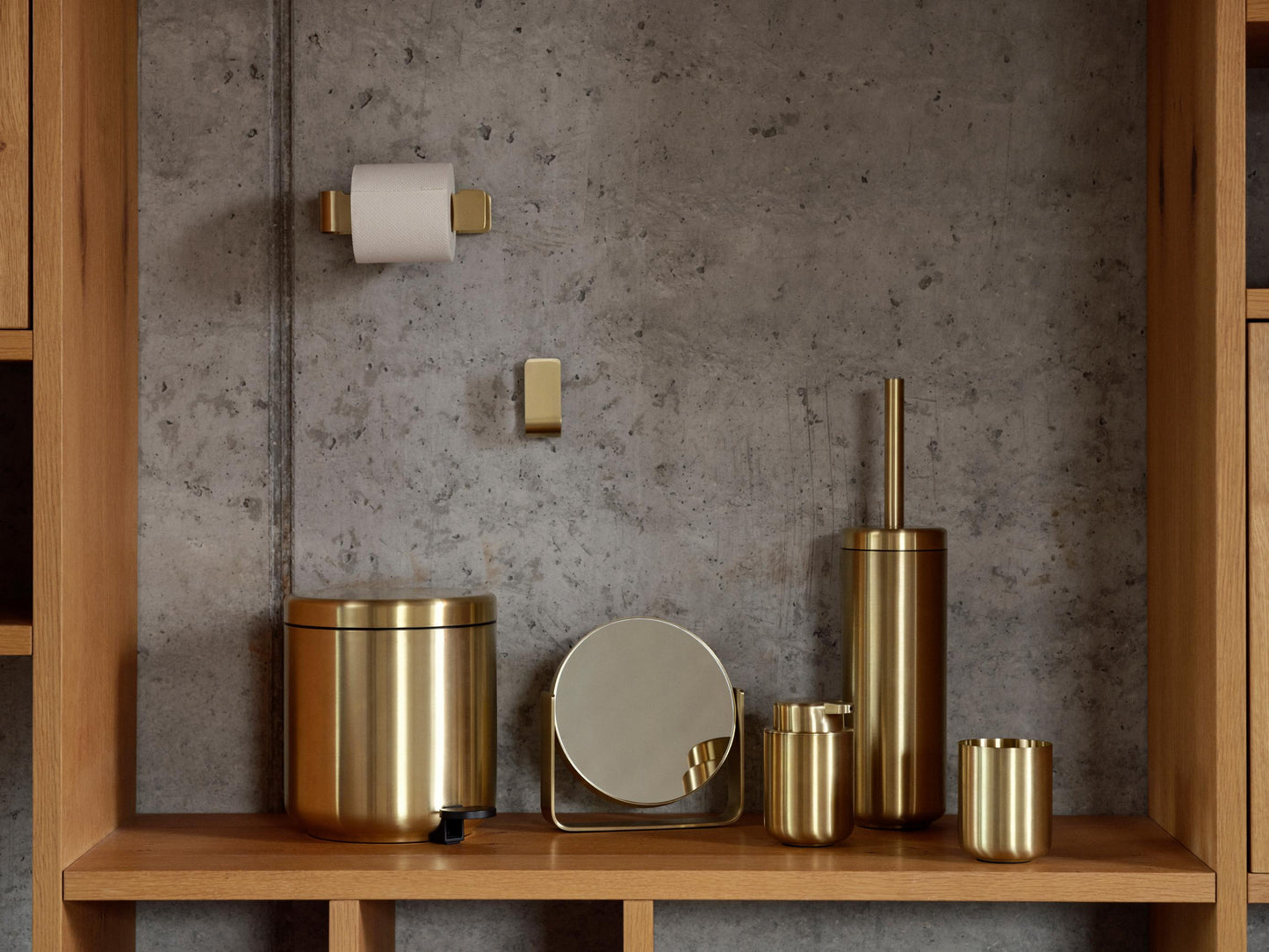 Ume Pedal Bin- Brass