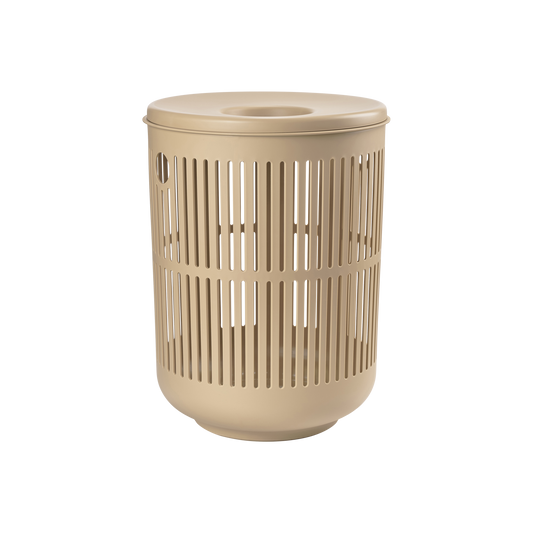 Ume Laundry Basket w/ Lid- Camel