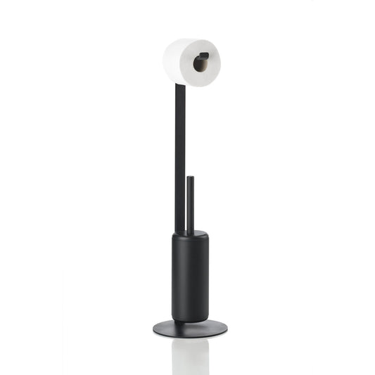 Rim Toilet Butler w. Brush- Black