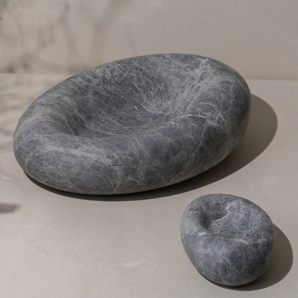 Eclipse Small Sculpted Bowl- Tundra Grey