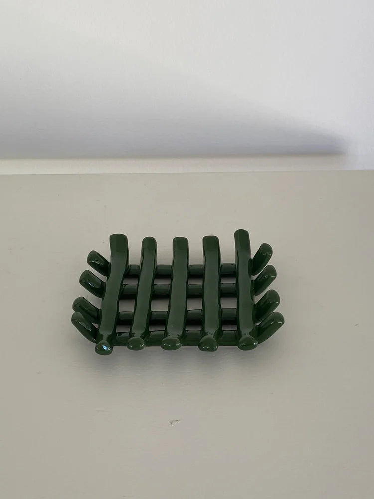 Grid Soap Dish- Forest
