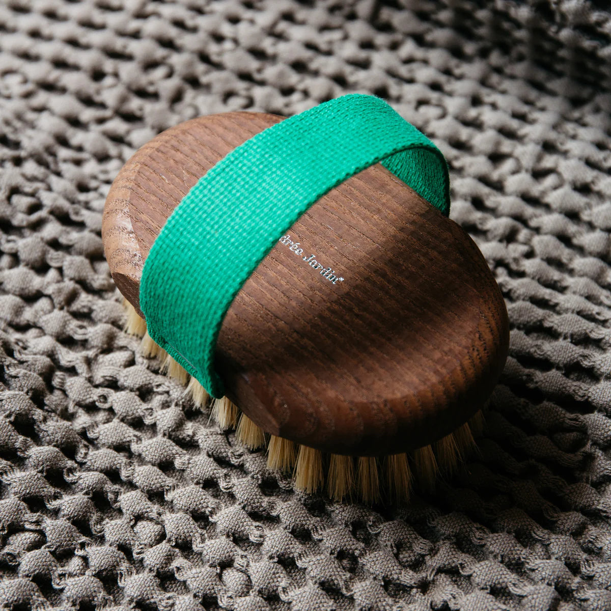 Heritage Massage Brush- Ash Wood/Green