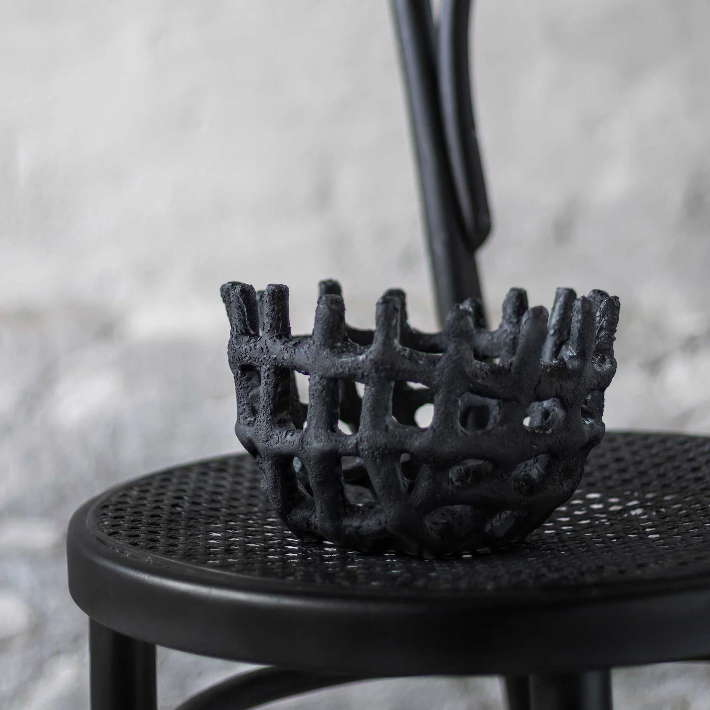 Art Piece Braided Bowl- Black