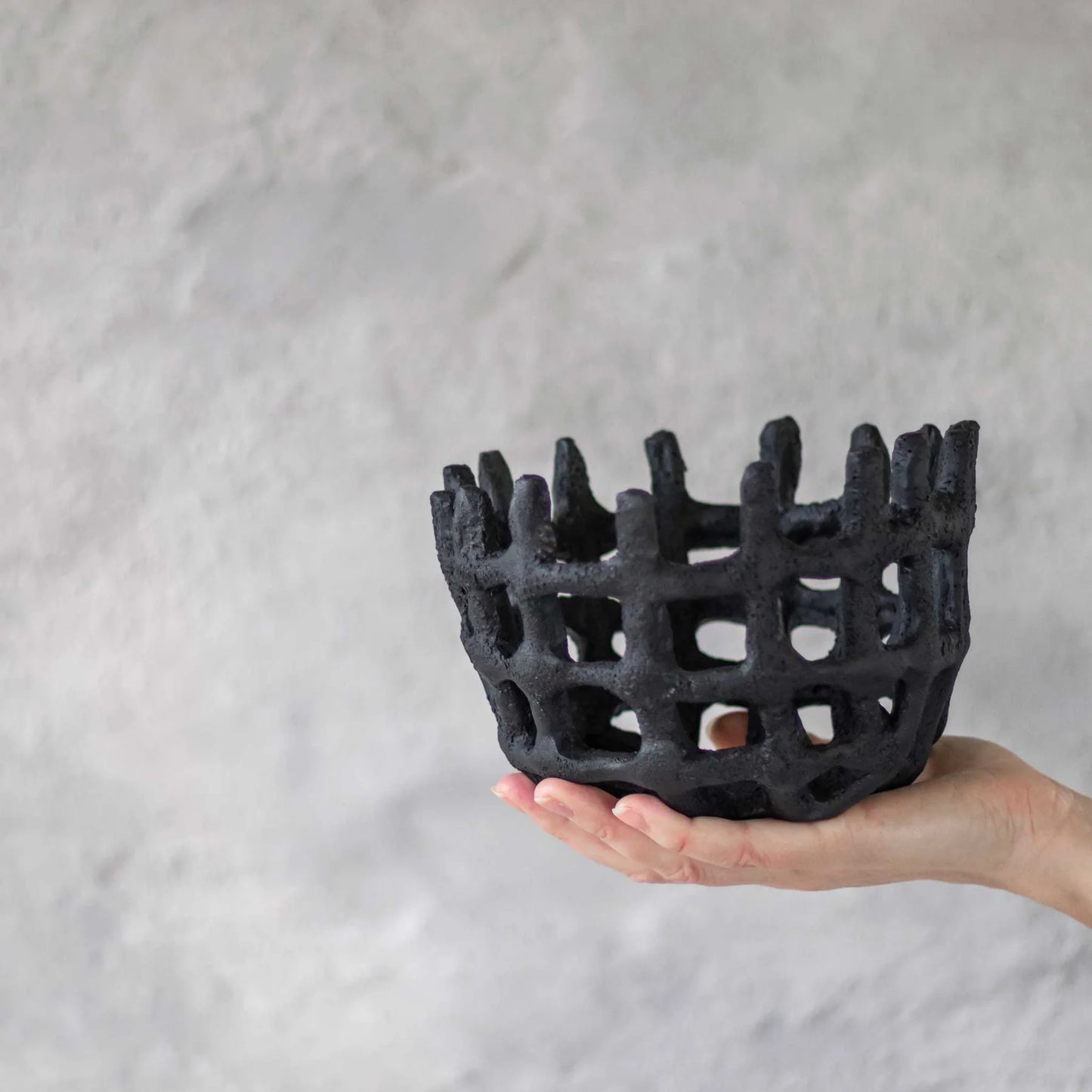 Art Piece Braided Bowl- Black