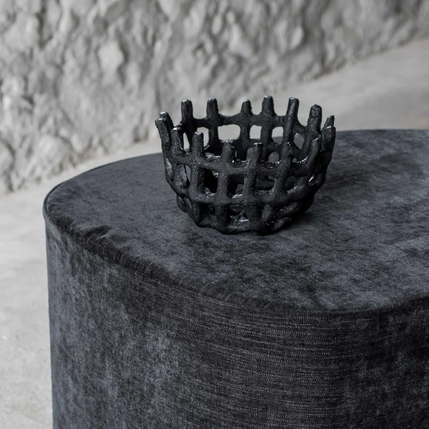 Art Piece Braided Bowl- Black
