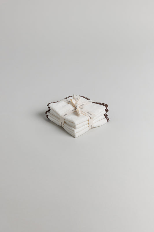 Oberon Baby Wash Cloth- Ivory