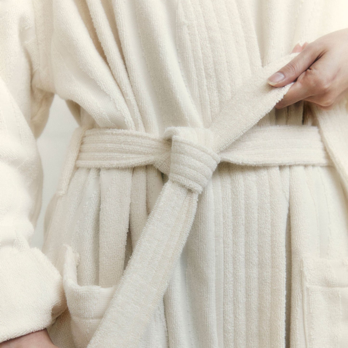 Sulis bath robe- Ivory