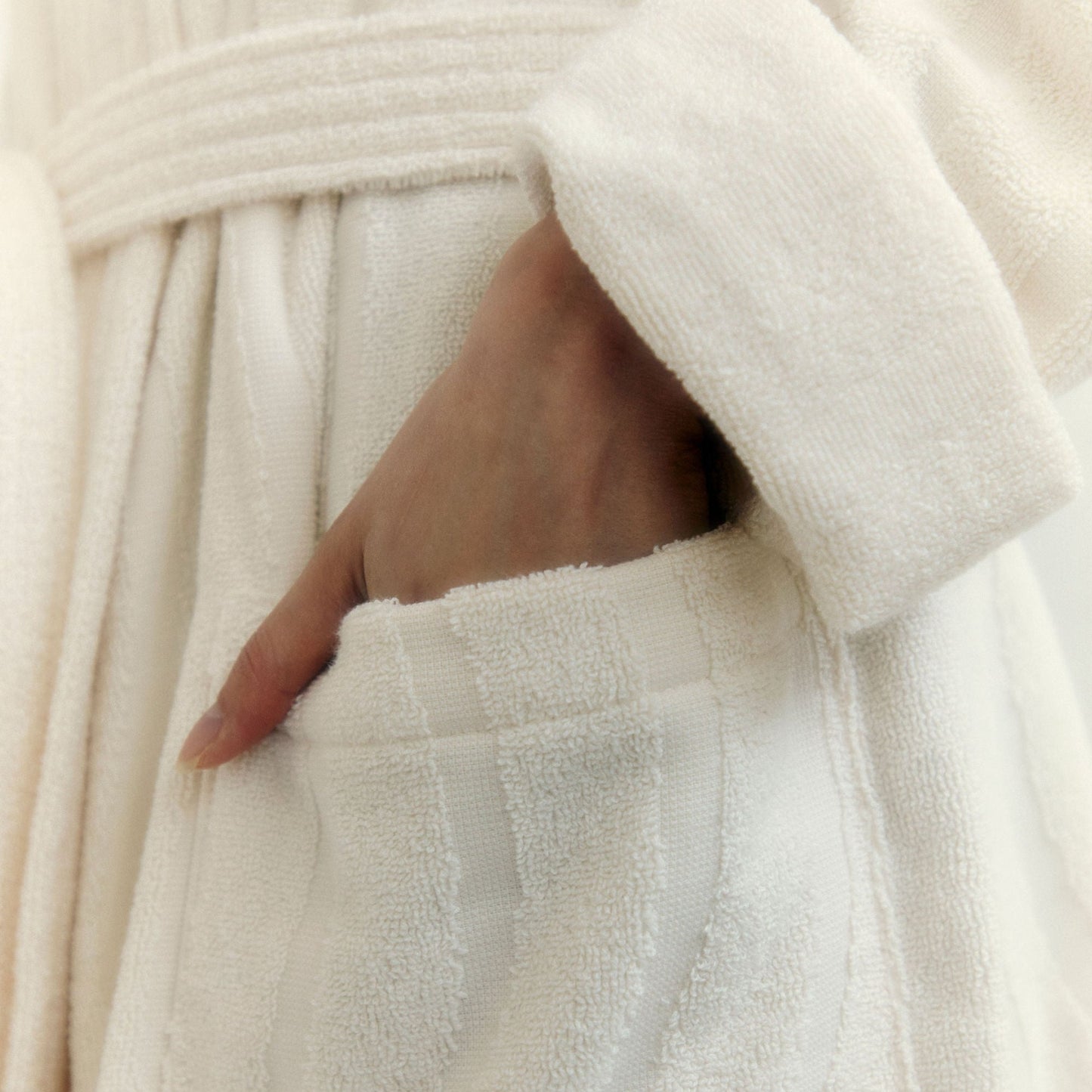 Sulis bath robe- Ivory